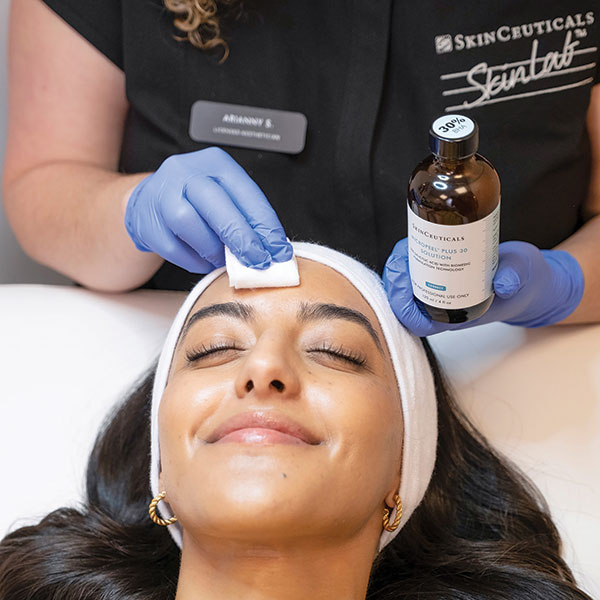 customer getting treatment